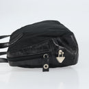 PRADA Tote Bag Nylon Black Silver Auth gh1539-4