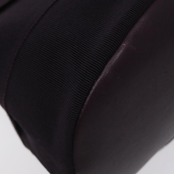 Salvatore Ferragamo Vala Hand Bag Canvas Purple Gold Auth gh154