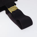 Salvatore Ferragamo Vala Hand Bag Canvas Purple Gold Auth gh154-7