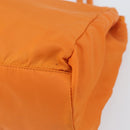 PRADA Tote Bag Nylon Orange Silver Auth gh1541-9
