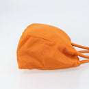 PRADA Tote Bag Nylon Orange Silver Auth gh1541-3