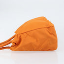 PRADA Tote Bag Nylon Orange Silver Auth gh1541-4