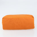 PRADA Tote Bag Nylon Orange Silver Auth gh1541-5