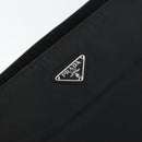 PRADA Tote Bag Nylon Black Silver Auth gh1542-14