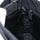 PRADA Tote Bag Nylon Black Silver Auth gh1542-18