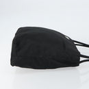 PRADA Tote Bag Nylon Black Silver Auth gh1542-4