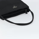 PRADA Tote Bag Nylon Black Silver Auth gh1542-7