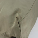 PRADA Tote Bag Nylon Khaki Silver Auth gh1543-14