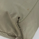 PRADA Tote Bag Nylon Khaki Silver Auth gh1543-16