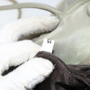 PRADA Tote Bag Nylon Khaki Silver Auth gh1543-12