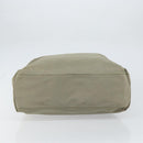 PRADA Tote Bag Nylon Khaki Silver Auth gh1543-5