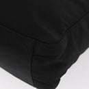 PRADA Tote Bag Nylon Black Silver Auth gh1544-16