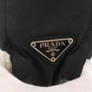 PRADA Tote Bag Nylon Black Silver Auth gh1544-17