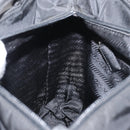 PRADA Tote Bag Nylon Black Silver Auth gh1544-21