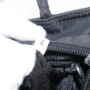 PRADA Tote Bag Nylon Black Silver Auth gh1544-12