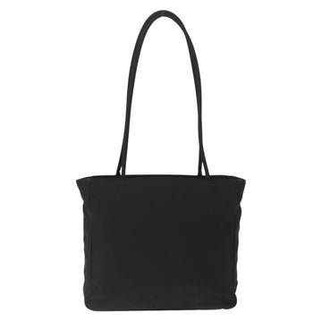 PRADA Tote Bag Nylon Black Silver Auth gh1544 - 0