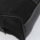 PRADA Tote Bag Nylon Black Silver Auth gh1545-13