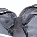 PRADA Tote Bag Nylon Black Silver Auth gh1545-20