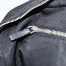 PRADA Tote Bag Nylon Black Silver Auth gh1545-21