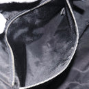 PRADA Tote Bag Nylon Black Silver Auth gh1545-22