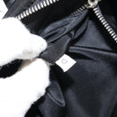 PRADA Tote Bag Nylon Black Silver Auth gh1545-23