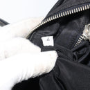 PRADA Tote Bag Nylon Black Silver Auth gh1545-24
