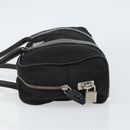 PRADA Tote Bag Nylon Black Silver Auth gh1545-5
