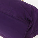 PRADA Chain Shoulder Bag Nylon Purple Gold Auth gh1546-12