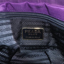PRADA Chain Shoulder Bag Nylon Purple Gold Auth gh1546-16