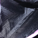 PRADA Chain Shoulder Bag Nylon Purple Gold Auth gh1546-17