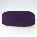 PRADA Chain Shoulder Bag Nylon Purple Gold Auth gh1546-9