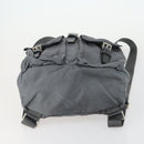 PRADA Backpack Nylon Gray Silver Auth gh1547-5