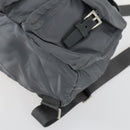 PRADA Backpack Nylon Gray Silver Auth gh1547-16