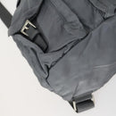 PRADA Backpack Nylon Gray Silver Auth gh1547-17