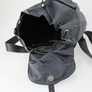 PRADA Backpack Nylon Gray Silver Auth gh1547-10