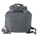 PRADA Backpack Nylon Gray Silver Auth gh1547-2