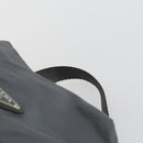 PRADA Backpack Nylon Gray Silver Auth gh1547-14