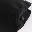 PRADA Chain Shoulder Bag Nylon Black Silver Auth gh1548-16