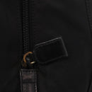 PRADA Chain Shoulder Bag Nylon Black Silver Auth gh1548-10