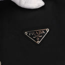 PRADA Chain Shoulder Bag Nylon Black Silver Auth gh1548-17