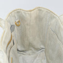 PRADA Canapa PM Hand Bag Canvas Beige Gold Auth gh1549-18