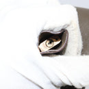 PRADA Hand Bag Safiano leather Brown Gold Auth gh1550-17