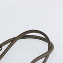 PRADA Hand Bag Safiano leather Brown Gold Auth gh1550-8