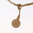 CHANEL Chain Matelasse Shoulder Bag Lamb Skin Beige Gold CC Auth gh1553-10