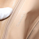 CHANEL Chain Matelasse Shoulder Bag Lamb Skin Beige Gold CC Auth gh1553-17