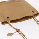 CHANEL Chain Matelasse Shoulder Bag Lamb Skin Beige Gold CC Auth gh1553-6