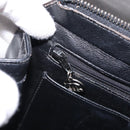 CHANEL Matelasse 25 Chain Backpack Enamel Black Silver CC Auth gh1554-28
