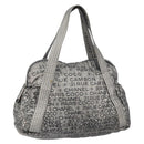 CHANEL Unlimited Tote Bag Nylon Silver CC Auth gh1555-1