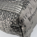 CHANEL Unlimited Tote Bag Nylon Silver CC Auth gh1555-16