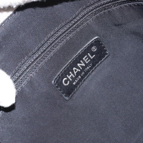 CHANEL Unlimited Tote Bag Nylon Silver CC Auth gh1555